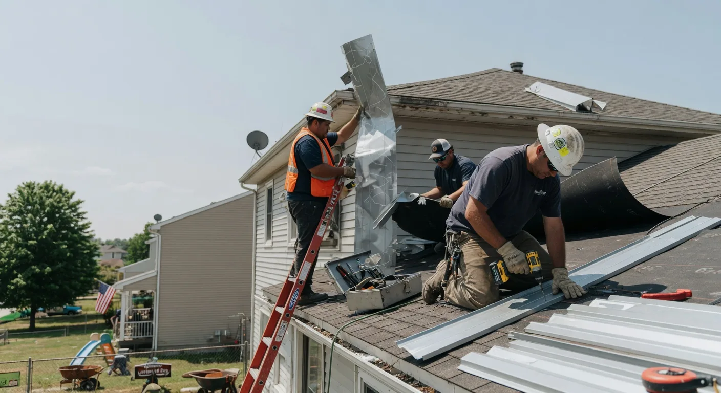 Storm Damage Metal Roof Repair in Rockville, VA